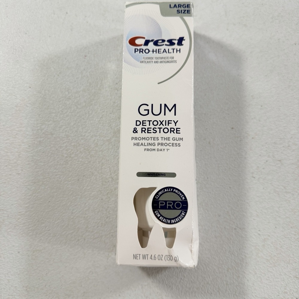 Crest Pro Health Gum Detoxify and Restore Whitening Toothpaste 4.6 Oz Exp 10/27